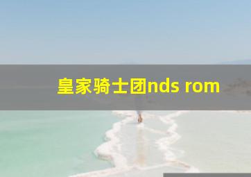 皇家骑士团nds rom